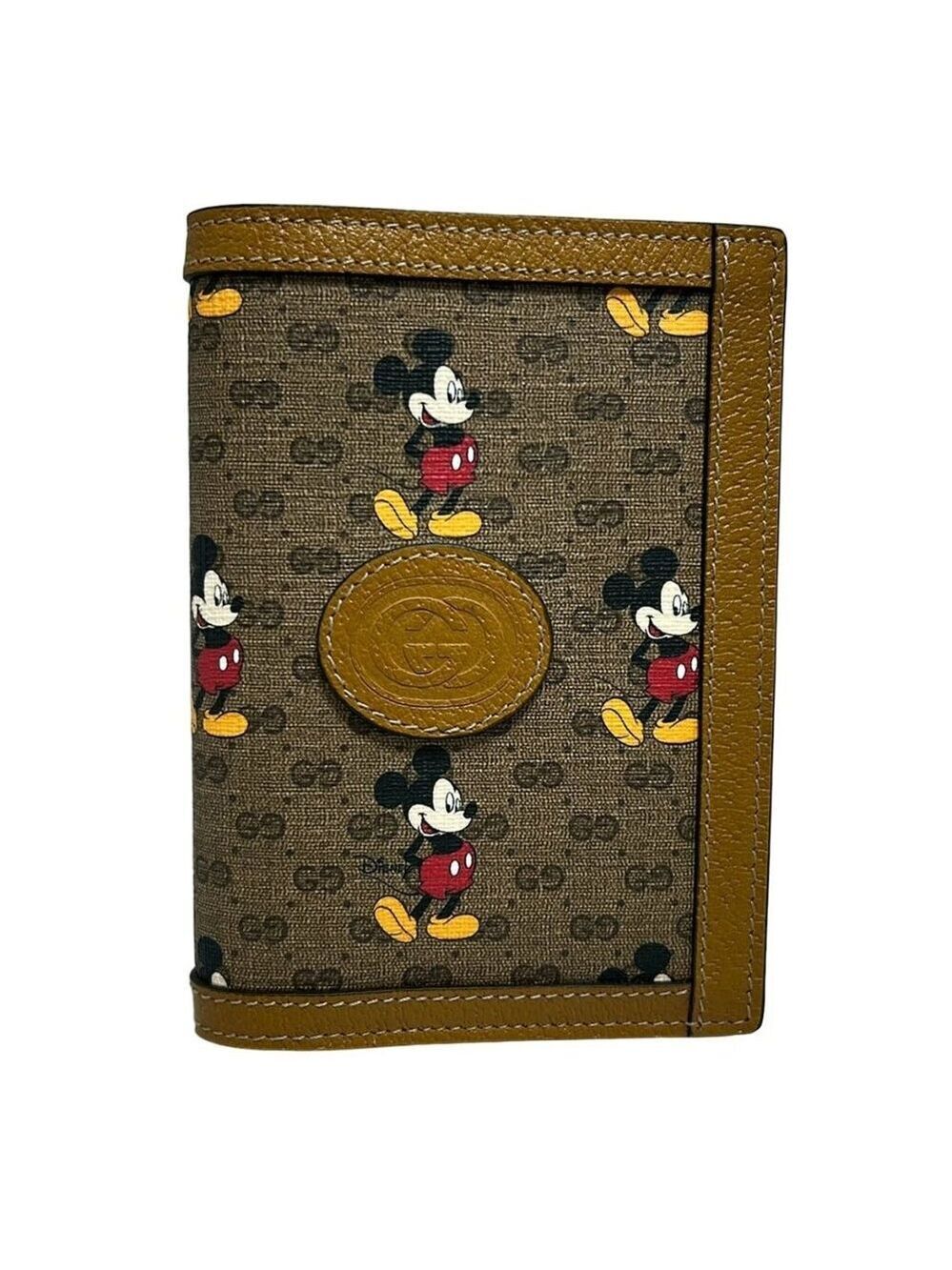 GUCCI Micro GG/Interlocking G Dark Brown Light Brown Multi PVC -624-053125